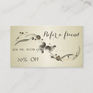 Élégante carte de référence élégante et sophistiqu