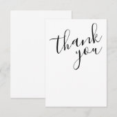 Elégante carte de remerciements (Devant / Derrière)