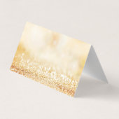 Élégante Carte de remerciements Bokeh Gold Glitter (Dos)