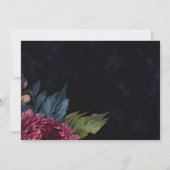 Elégante Carte de remerciements d'aquarelle floral (Dos)