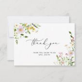 Elégante carte de remerciements de douche de nage  (Devant)