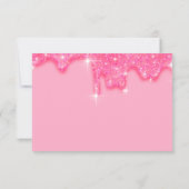 Élégante Carte de remerciements de Parties scintil (Dos)