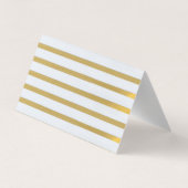 Élégante Carte de remerciements de rayures de gloi (Dos)