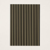 Elégante Carte de remerciements de rayures noir et (Dos)