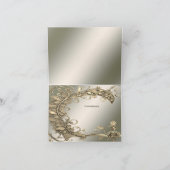 Élégante Carte de remerciements décorative moderne (Intérieur)