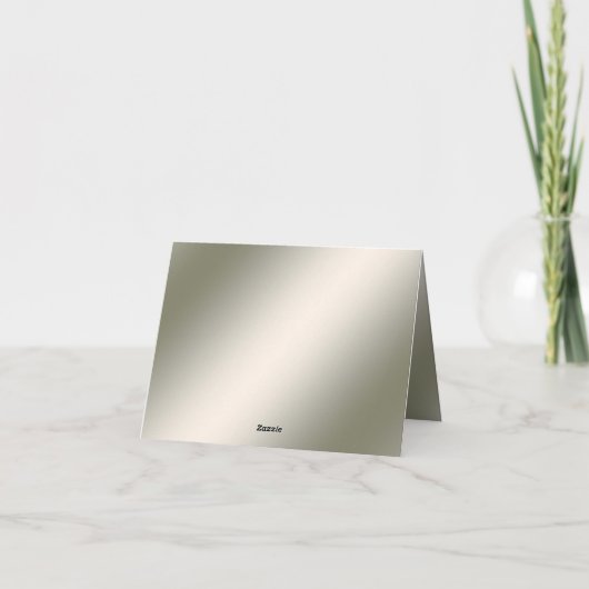 Élégante Carte de remerciements décorative moderne (Dos)