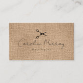 Elégante carte de rendez-vous coiffeur (Devant)