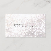 Elégante carte de rendez-vous de livres blancs (Devant)