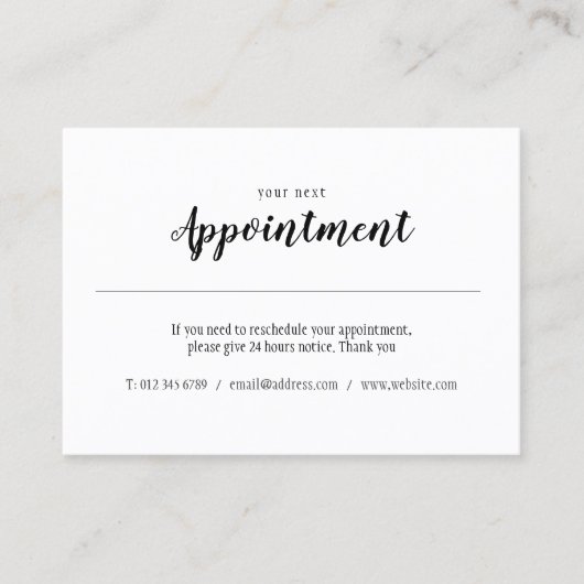 Élégante carte de rendez-vous moderne 2020 Calendr (Devant)