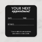 Elégante carte de rendez-vous pour le soin des ani (Devant)