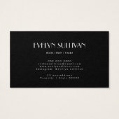 Elégante carte de rendez-vous rose rose (Dos)