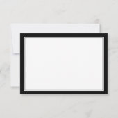 Élégante carte de réponse de mariage avec typograp (Dos)