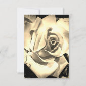 Élégante carte de réponse Mariage catholique Rose (Dos)