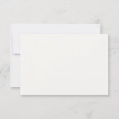 Élégante carte de réponse RSVP avec code QR et fle (Dos)