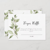 Elégante carte de rouleaux de couches de feuillage (Devant / Derrière)