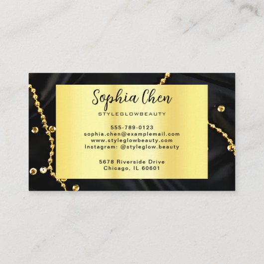 Elégante carte de salon en marbre avec Parties sci (Dos)