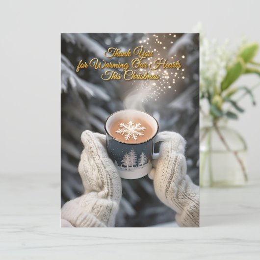 Elégante carte de scène hivernale (Debout devant)