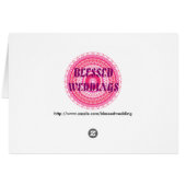 Elégante carte de séjour damassé (Dos Horizontal)