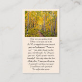 Élégante carte de service commémorative de la fête (Devant)