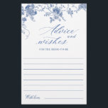 Elégante carte de souhaits et de conseils de coule<br><div class="desc">Personnalisez avec la mariée le nom et la date de la douche. Pour plus de personnalisation,  cliquez sur le lien "customiser plus loin". Si vous avez besoin d'aide,  contactez-moi s'il vous plaît.</div>