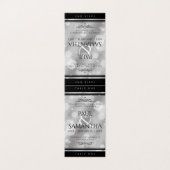 Elégante carte de table 10th Tin Mariage Anniversa (Outside Unfolded)