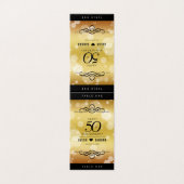 Élégante carte de table 50e anniversaire de Mariag (Outside Unfolded)