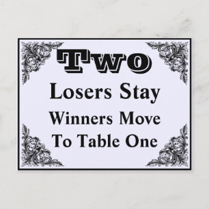 Élégante carte de table de l'ornement victorien #2