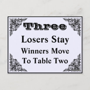 Elégante carte de table de l'ornement victorien #3