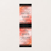 Elégante carte de table du 35e anniversaire du Mar (Outside Unfolded)