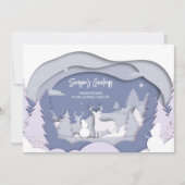 Elégante carte de vacances de la société Reindeer (Devant)