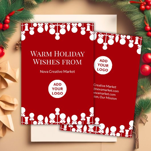 Elégante carte de vacances d'entreprise | Personna