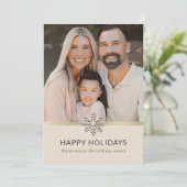 Elégante carte de vacances en famille (Debout devant)