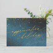 Elégante carte de vacances Foil d'entreprise (Debout devant)