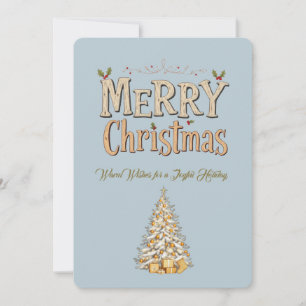 Elégante carte de vacances Joyeux Noël Appartement