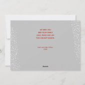 Élégante carte de vacances photo de Noël (Dos)