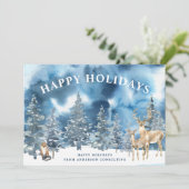 Elégante carte de vacances pour les voyages d'affa (Debout devant)