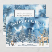 Elégante carte de vacances pour les voyages d'affa (Devant / Derrière)