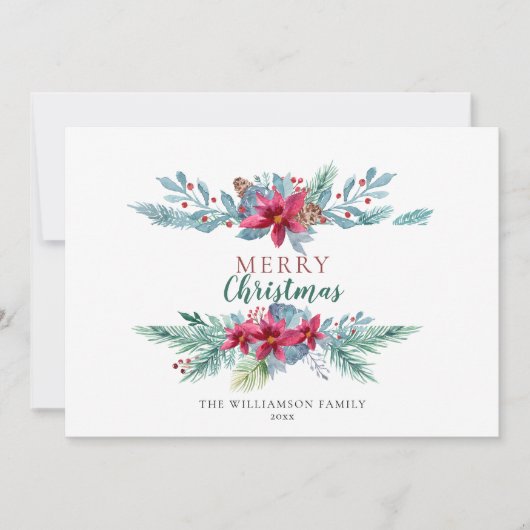 Elégante Carte de vacances Vintage Bourgogne (Devant)