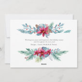 Elégante Carte de vacances Vintage Bourgogne (Dos)