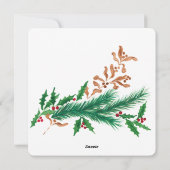 Elégante carte de vacances Watercolor (Dos)