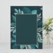 Élégante carte de verdure sombre (Debout devant)