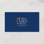 Élégante carte de visite professionnelle avec logo (Dos)