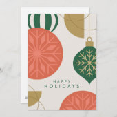 Elégante carte de voeux de Noël (Devant / Derrière)