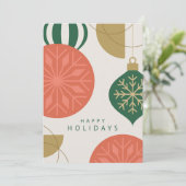 Elégante carte de voeux de Noël (Debout devant)