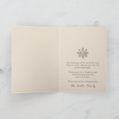 Élégante carte de voeux de Noël (Intérieur)