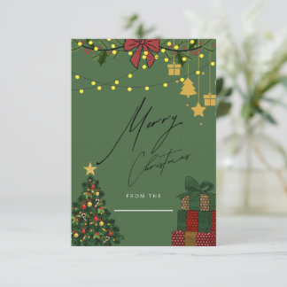 Élégante carte de voeux de Noël festif