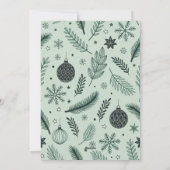 Elégante carte de voeux de Noël scandinave (Dos)