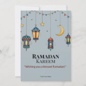 Elégante carte de voeux du Ramadan islamique - Cus (Devant)