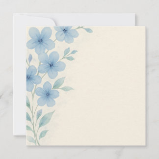 Elégante carte de voeux Floral couleur Aquarelle b