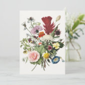 Élégante carte de voeux Vintage flanquée (Debout devant)